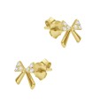 Lovely Bow Shaped Silver Stud Earring STS-6434